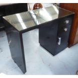 INDIA JANE DESK, ebonised 46cm x 77cm H x 92cm.