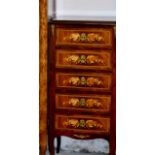 ORNATE REPRODUCTION MAHOGANY 5 DRAWER CHEST