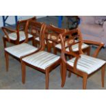 SET OF 6 REPRODUCTION MAHOGANY CHAIRS