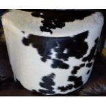 NOVELTY COW HIDE EFFECT STOOL