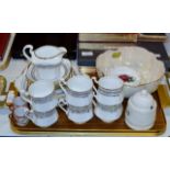 GRANVILLE TEA SET, PAIR OF ROYAL ALBERT BUTTER DISHES & KENSINGTON FRUIT BOWL