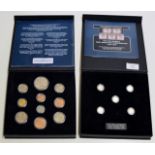 2 BOXED COIN SETS - 1953 & KING GEORGE V SILVER 3 PENCE SET