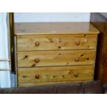 MODERN PINE 4 DRAWER CHEST