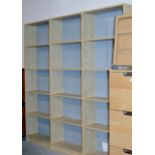 SET OF 3 IKEA STYLE OPEN BOOKCASES