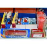 TRAY CONTAINING VARIOUS MODEL VEHICLES, POST BOX MODELS ETC