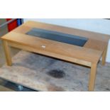 MODERN OAK FINISHED COFFEE TABLE