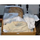 BOX WITH QUANTITY VARIOUS LINEN