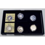 6 SILVER PROOF COINS