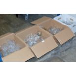 4 BOXES CONTAINING QUANTITY VARIOUS USING CUT CRYSTAL & GLASS WARE