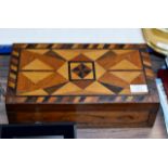 DECORATIVE MARQUETRY STYLE BOX