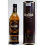 THE GLENFIDDICH AGED 15 YEARS SOLERA RESERVE SINGLE MALT SCOTCH WHISKY WITH PRESENTATION TIN - 70CL,