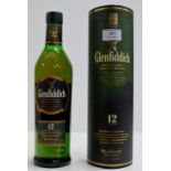 THE GLENFIDDICH AGED 12 YEARS VALLEY OF THE DEER SINGLE MALT SCOTCH WHISKY WITH PRESENTATION TIN -