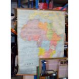 LARGE MAP OF AFRICA BY W & A.K JOHNSTON LTD