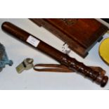 WOODEN TRUNCHEON & ACME THUNDERED WHISTLE