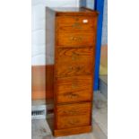 OAK 4 DRAWER FILING CABINET