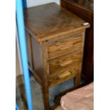 OAK 3 DRAWER UNIT