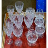 VARIOUS EDINBURGH CUT CRYSTAL GLASSES
