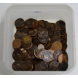 QUANTITY VARIOUS OLD COINAGE, VICTORIAN PENNIES ETC