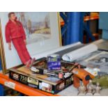 VARIOUS VINTAGE STAR WARS TOYS, SIX MILLION DOLLAR MAN ACTION FIGURE ETC