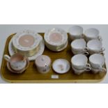 TRAY WITH QUANTITY SUSIE COOPER TEA WARE