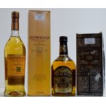 2 BOTTLE WHISKY SELECTION COMPRISING THE GLENMORANGIE TEN YEARS OLD HIGHLAND SINGLE MALT SCOTCH