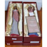 PAIR OF BOXED LIMITED EDITION FIGURINE DISPLAYS