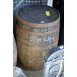 WOODEN WHISKY BARREL