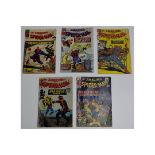 5 RARE & VINTAGE COMIC BOOKS, THE AMAZING SPIDERMAN - ISSUE NUMBERS 23, 24, 25, 26 & 27