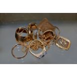 QUANTITY VARIOUS 9 CARAT GOLD JEWELLERY - APPROXIMATE WEIGHT = 50.7 GRAMS