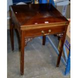 EDWARDIAN MAHOGANY ENVELOPE STYLE GAMES TABLE