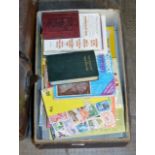 BOX CONTAINING VARIOUS STAMP RELATED BOOKS