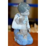 NAO FIGURE ORNAMENT - BOY WITH DOG