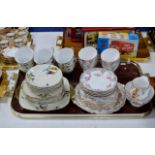 2 PART TEA SETS - ROSLYN & 1 OTHER