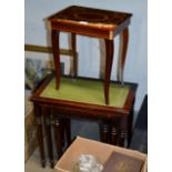 FLIP TOP SEWING TABLE & NEST OF 3 TABLES