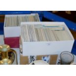 4 BOXES WITH QUANTITY POSTCARDS