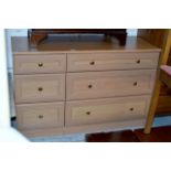 MODERN SIDE BY SIDE 6 DRAWER CHEST