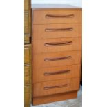 TEAK 6 DRAWER CHEST