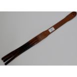 A 22" VINTAGE SCOTTISH 3 PRONG TAWSE SCHOOL BELT BY JOHN. J. DICK, LOCHGELLY