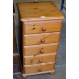 MODERN PINE 5 DRAWER CHEST