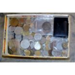 BOX CONTAINING A QUANTITY OF VARIOUS OLD COINAGE