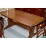 ERCOL OAK DINING ROOM TABLE
