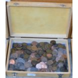 BOX OF VARIOUS PENNIES