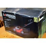 SOVEREIGN PETROL LAWN MOWER (BOXED AS NEW)