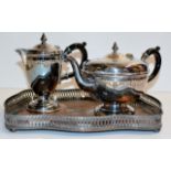 E.P.N.S. TRAY, E.P.N.S. TEAPOT, E.P.N.S. COFFEE POT