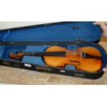 VIOLIN IN WOODEN CASE