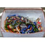 BOX WITH QUANTITY COSTUME JEWELLERY