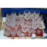 VARIOUS CUT CRYSTAL GLASSES