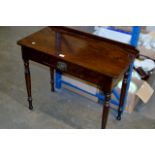 MAHOGANY SINGLE DRAWER HALL TABLE