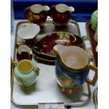 TRAY CONTAINING VARIOUS PIECES OF CARLTON WARE PORCELAIN