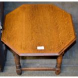 SMALL OAK OCTAGONAL OCCASIONAL TABLE